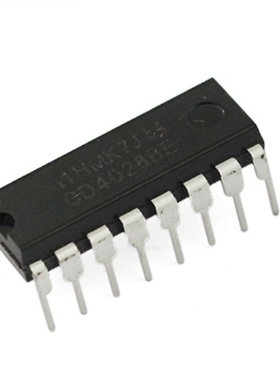 直插 CD4028/HEF4028/HCF4028 BCD码十进制译码器 DIP-16全新原装