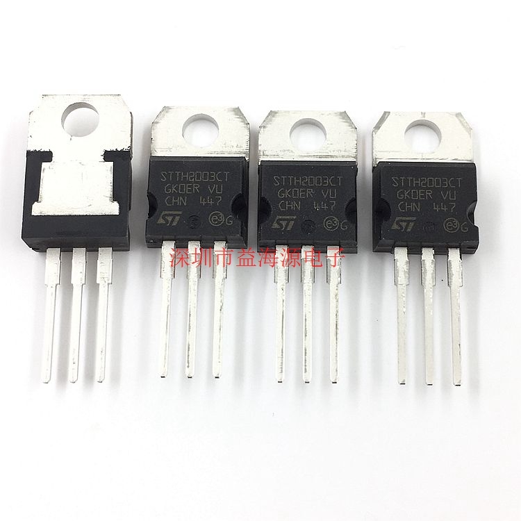 进口 STTH2003CT 快恢复整流二极管 300V 20A TO220直插 全新原装