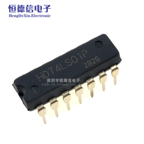 全新原装 直插 HD74LS01P 集电极开路2输入端四与非门 DIP-14