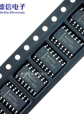 徳全新 MAX491 MAX491CSD MAX491ESD SOP-14 收发器IC