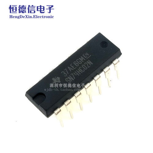 直插 74HC02 SN74HC02N 2输入端四或非门 DIP-14 原装进口