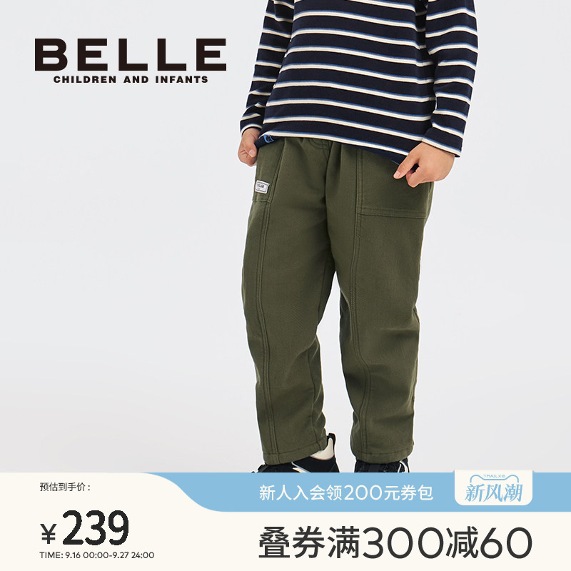 百丽童装冬季男童工装裤