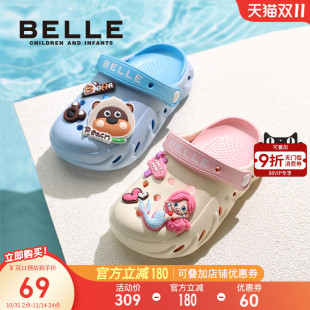 儿童凉鞋 宝宝沙滩鞋 2025夏季 女童洞洞鞋 男童软底透气 新款 百丽童鞋