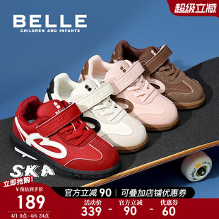 2026春季 女童运动鞋 百丽童鞋 儿童德训鞋 子男童板鞋 新款 彩虹泡芙