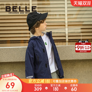 男孩打底儿童时尚 字母印花T恤秋冬新款 百搭上衣 男童长袖 百丽童装