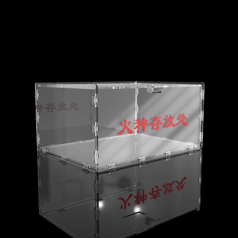 透明带锁打火机存放处