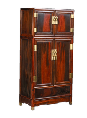 天纵大红酸枝可拆顶箱柜