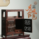 老挝大红酸枝独板满雕花置物柜红木桌面文玩储物柜首饰收纳盒摆件