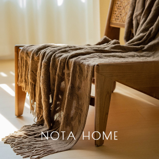 ins风沙发毯美拉德毛毯北欧纯色盖毯民宿床尾巾搭毯空调毯午睡毯