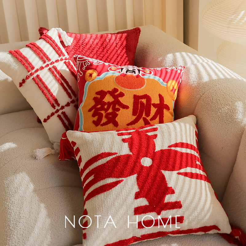 26年新年抱枕发财抱枕套新家软装
