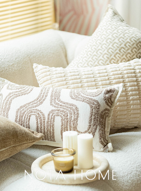 中古风抱枕法式轻奢腰枕客厅沙发靠枕办公室椅子腰靠民宿飘窗靠垫