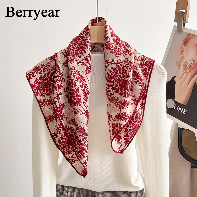 真丝羊毛围巾小方巾丝巾护颈围脖