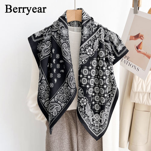 真丝羊毛围巾丝巾方巾女披肩外搭