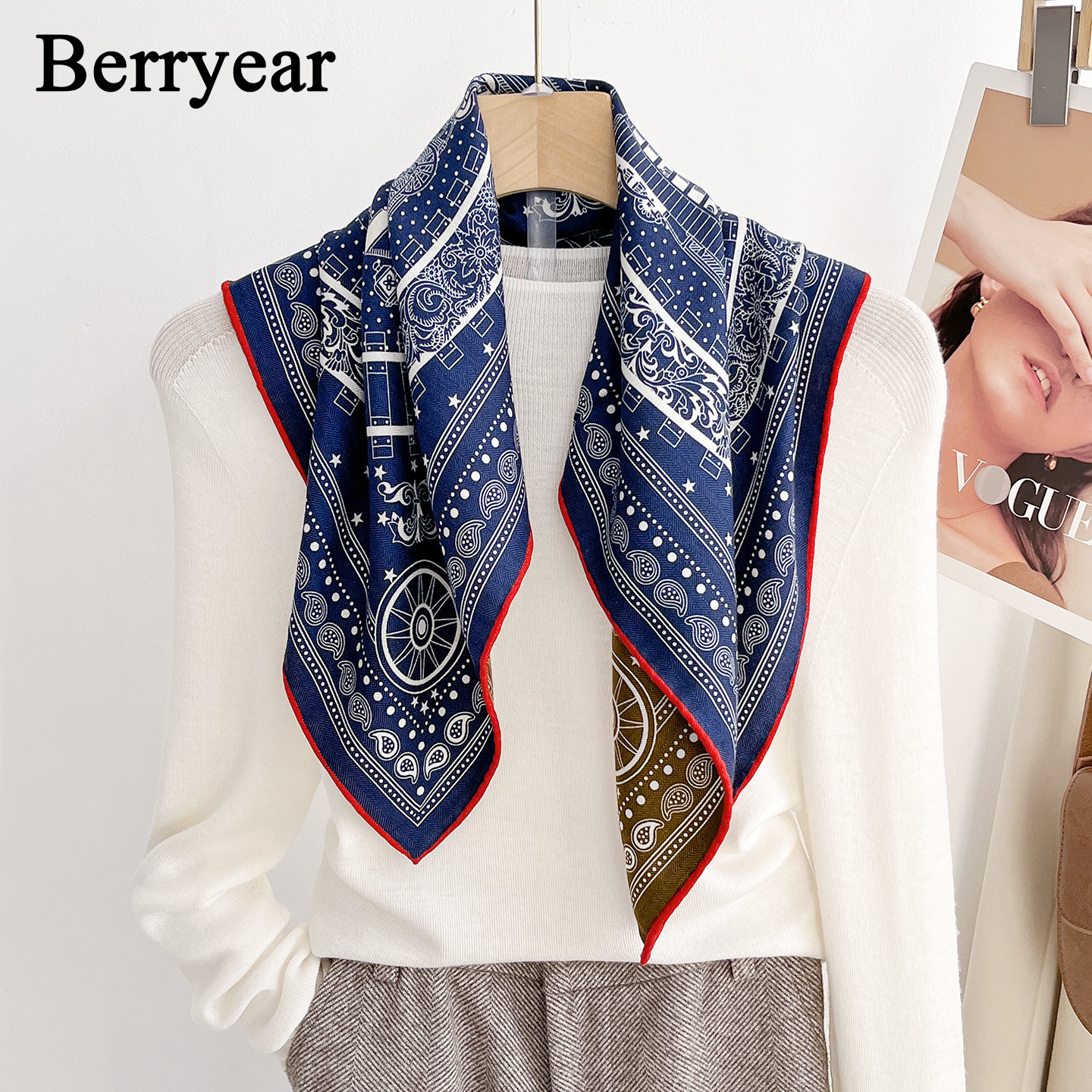 真丝羊毛围巾丝巾女丝毛方巾领巾