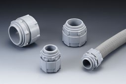 台湾KSS 浪管固定頭BG-34 波纹管接头UL合格尼龙 25pcs