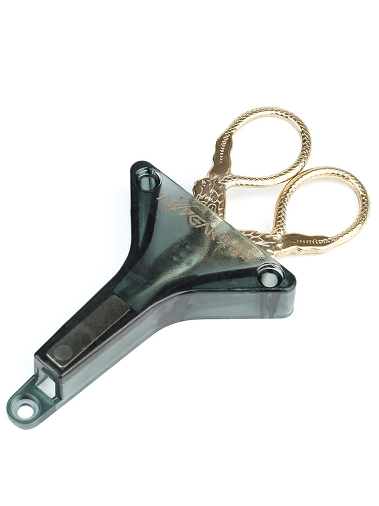 AOQIFENG 낚시 상자 가위 좌석 고급 자석 낚시 상자 특수 가위 스테인레스 스틸 낚싯줄 가위 액세서리