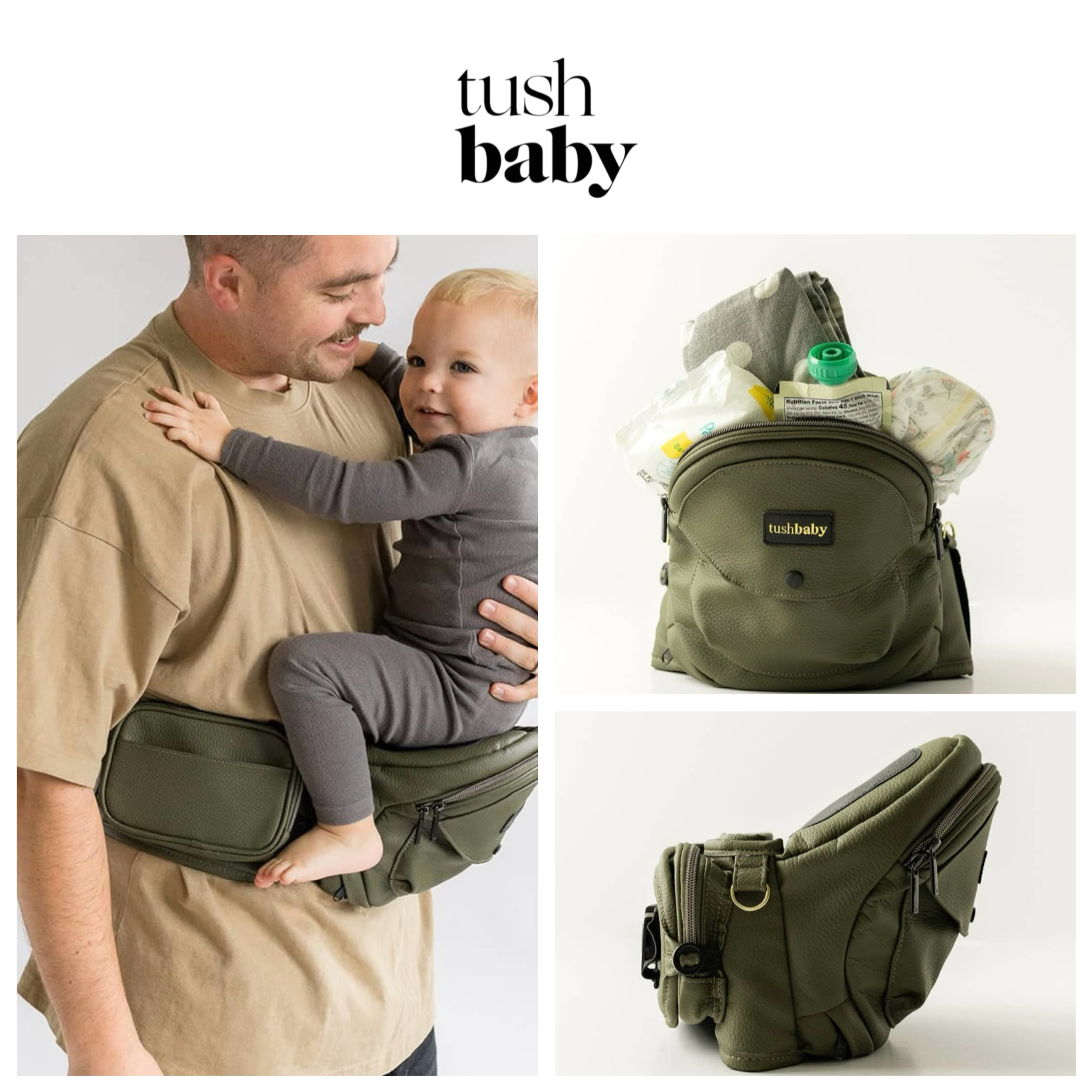 美国tushbaby墨绿色婴儿腰凳轻便四季背带单凳宝宝抱凳抱娃神器,婴童用品,抱婴腰带/腰凳,淘宝优惠券,粉丝福利购,淘宝优惠卷