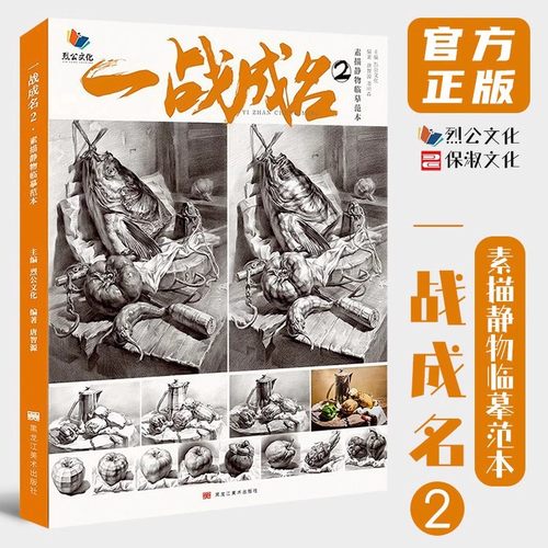 8成新 一战成名2素描静物临摹范本 烈公文化唐智源单个组合石膏几何体静物结构大关系美院高考联考美术基础教材教程画册书籍