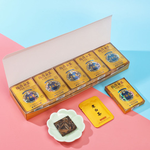 2018年福鼎白茶寿眉小方片饼干茶陈年老白茶叶烟条礼盒装 150g1z15