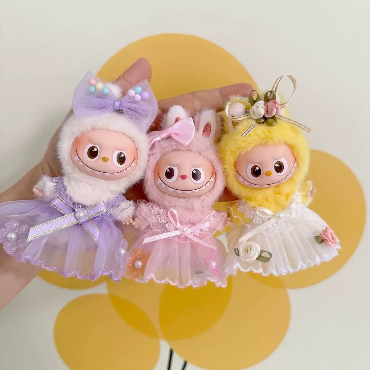 （不含娃）Labubu拉布布娃衣四代彩球花朵纱裙套装,模玩/动漫/周边/娃圈三坑/桌游,棉花娃娃/毛绒玩具娃衣,淘宝优惠券,粉丝福利购,淘宝优惠卷