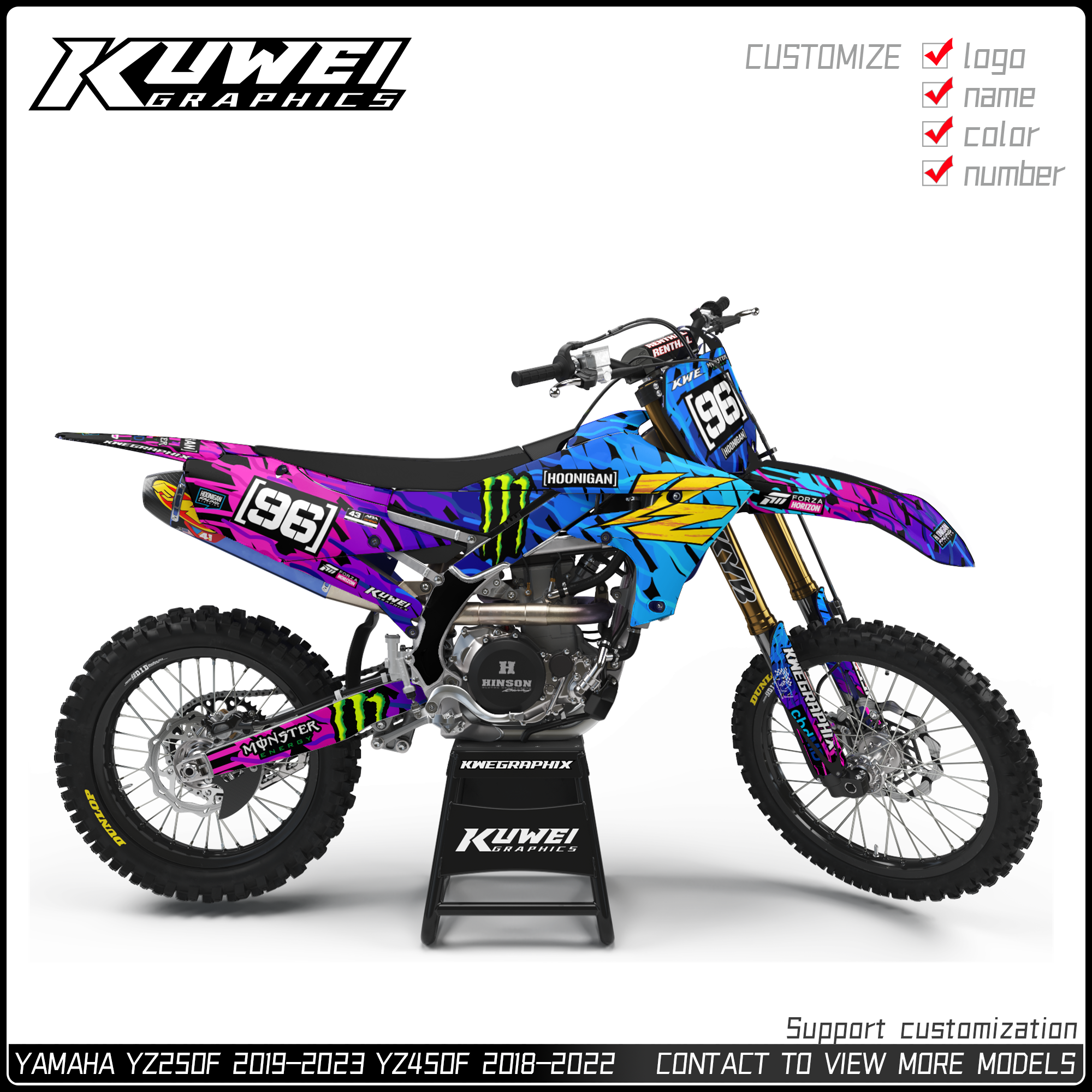 适用于YAMAHAYZF贴纸版画贴花