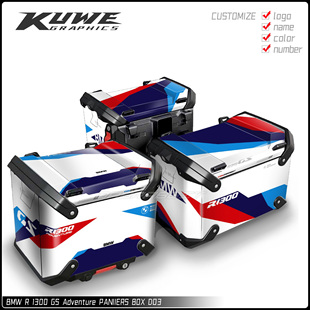 适用于BMW R 1300 GS ADV原厂三箱贴纸版画贴花贴画PANIIERS BOX