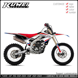 适用于FANTIC XXF250 2021-2024 450F 2021-2022贴纸版画贴花贴花