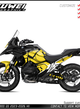 适用于BMW宝马水鸟R 1300 GS 2023-2026贴画版画贴花贴纸定制车贴