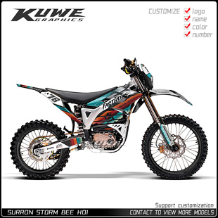 适用于虬龙暴蜂贴画版画贴花贴纸定制车贴彩贴 SURRON STORM BEE