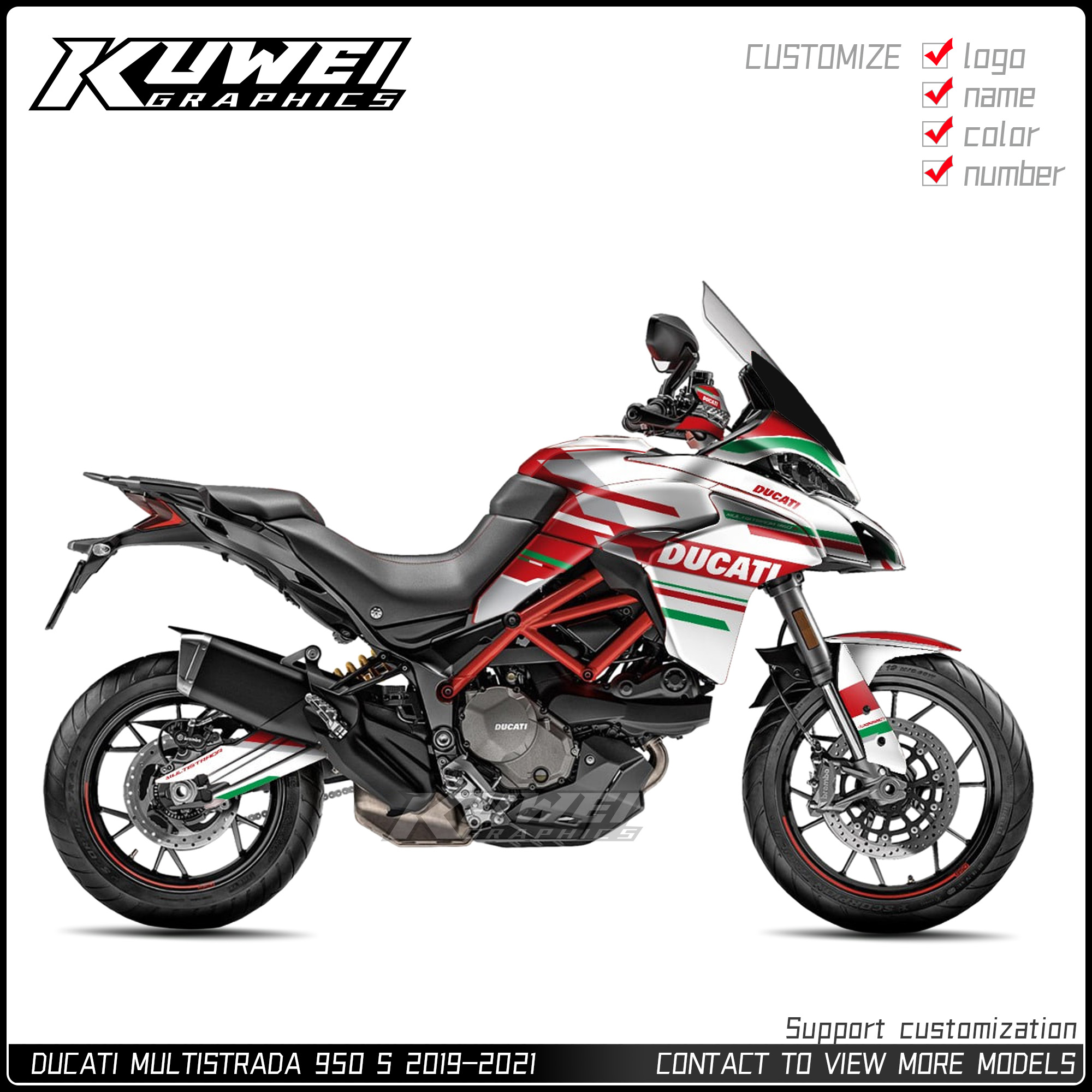 适用于杜卡迪揽途950SMTS贴画