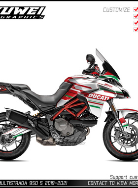 适用于杜卡迪揽途 MULTISTRADA 950 S MTS 2019-2021贴纸版画贴花
