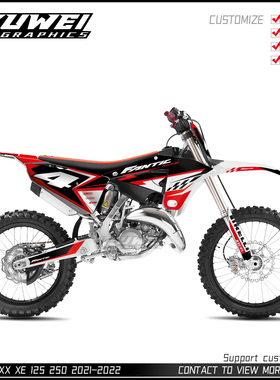 适用于FANTIC XX XE 125 250 2021-2022贴纸版画贴花贴花定制车贴