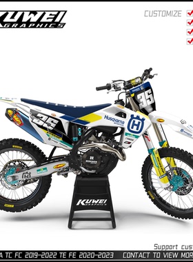 适用于胡思瓦纳TC FC 19-22 TE FE 20-23 250 450 贴纸版画贴花