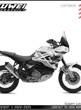 适用于杜卡迪沙漠X DUCATI DESERT X 2022-2025 贴纸贴花版画贴画