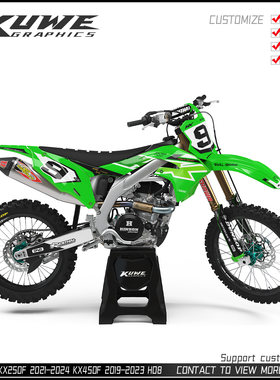 适用于川崎21-24KX250F贴纸版画