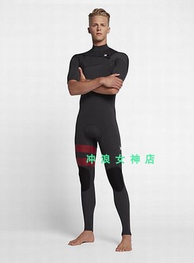 现货推荐Hurley2mm短袖全身冲浪防寒服潜水服浮潜湿衣男wetsuits