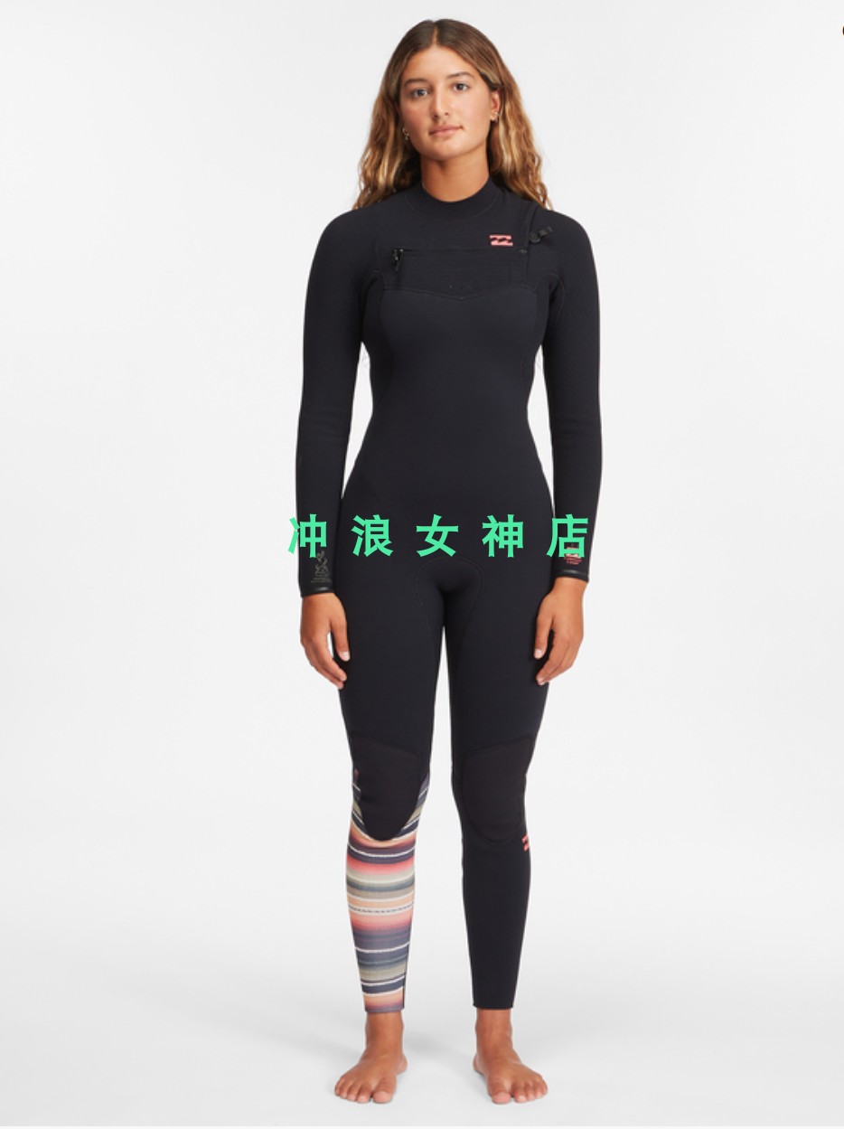 现货Billabong3mm4mm冲浪全身防寒服湿衣潜水服冬Furnace Comp女