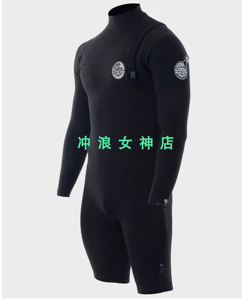RIP CURL2mm冲浪潜水防寒服湿衣长袖连体半身秋男SURF Springsuit