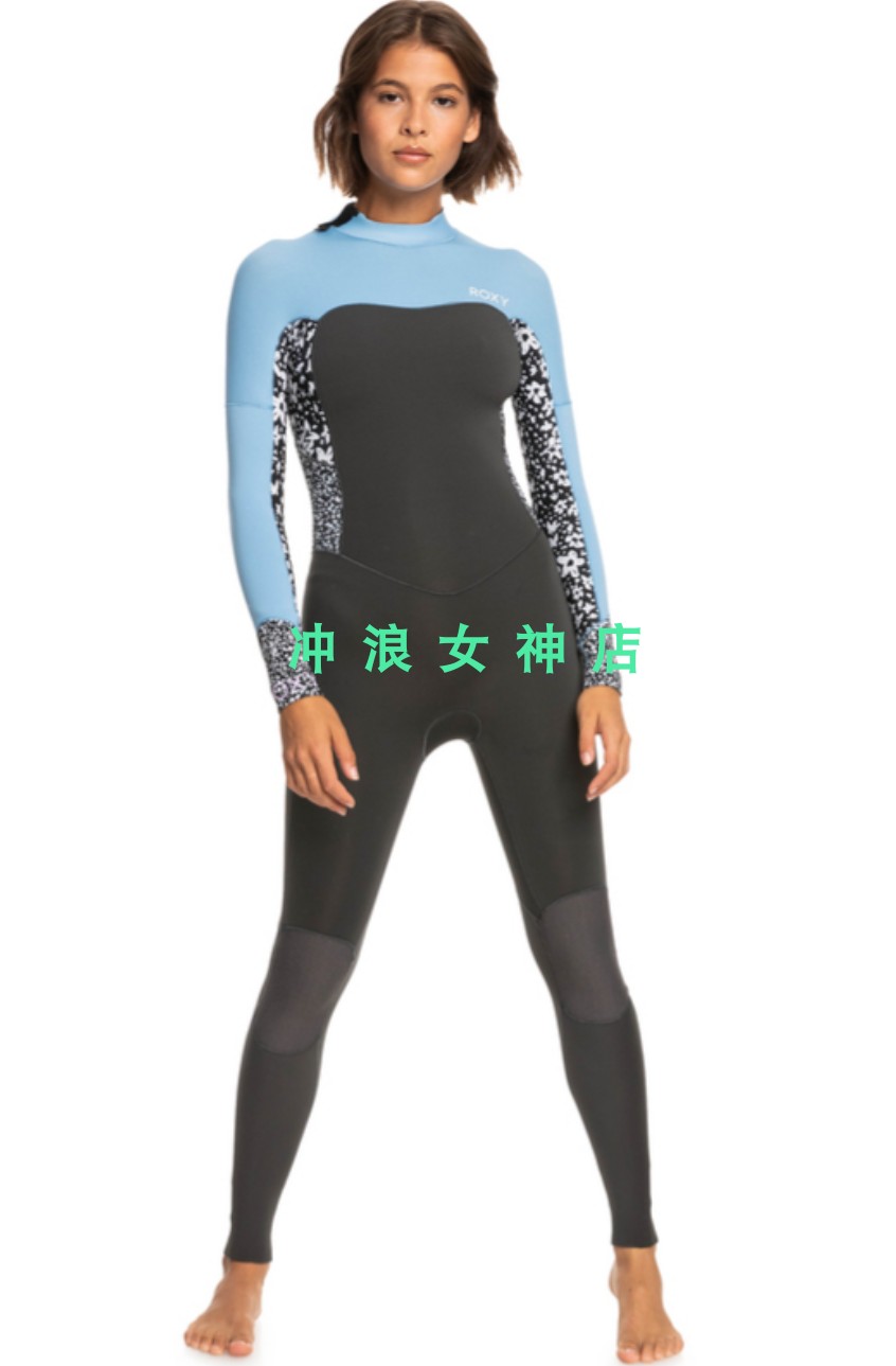 Roxy3mm4mm冲浪全身防寒服湿衣潜水服浮潜长袖冬女 surf fullsuit