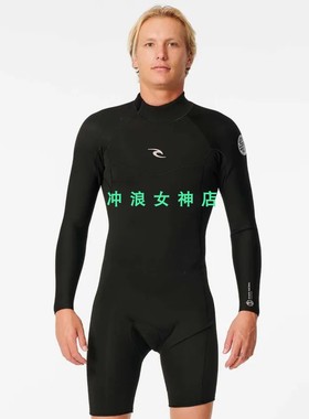 24款RIP CURL2mm冲浪潜水防寒服湿衣长袖连体半身男surf wetsuits