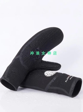 Rip curl7/5mm冲浪潜水防寒手套浮潜防水保暖男冬Flashbomb Glove