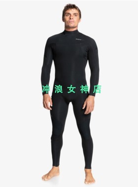 推荐Quiksilver3mm4mm全身冲浪防寒服潜水服湿衣男Surf  Fullsuit