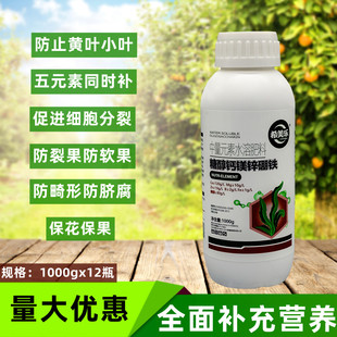 正品糖醇钙镁锌硼铁中量元素水溶肥果树蔬菜花卉大田叶面肥