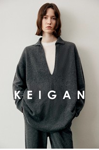 套装 柔糯轻盈高支羊绒羊毛 極简Row剪刀深V领宽松polo针织衫