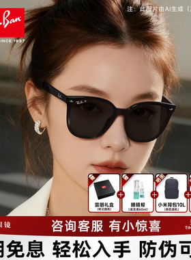 RayBan雷朋太阳镜新品女时尚黑超近视墨镜可选偏光墨镜男0RB4423D