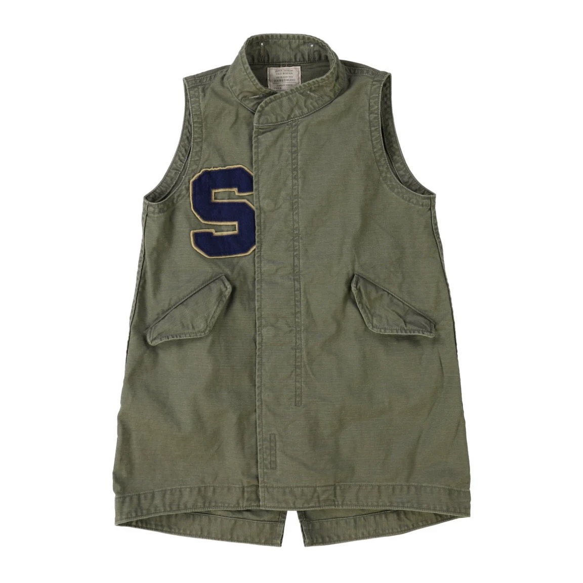 日系潮牌童装｜原/25秋冬男女童通用亲子立领中长款马夹背心