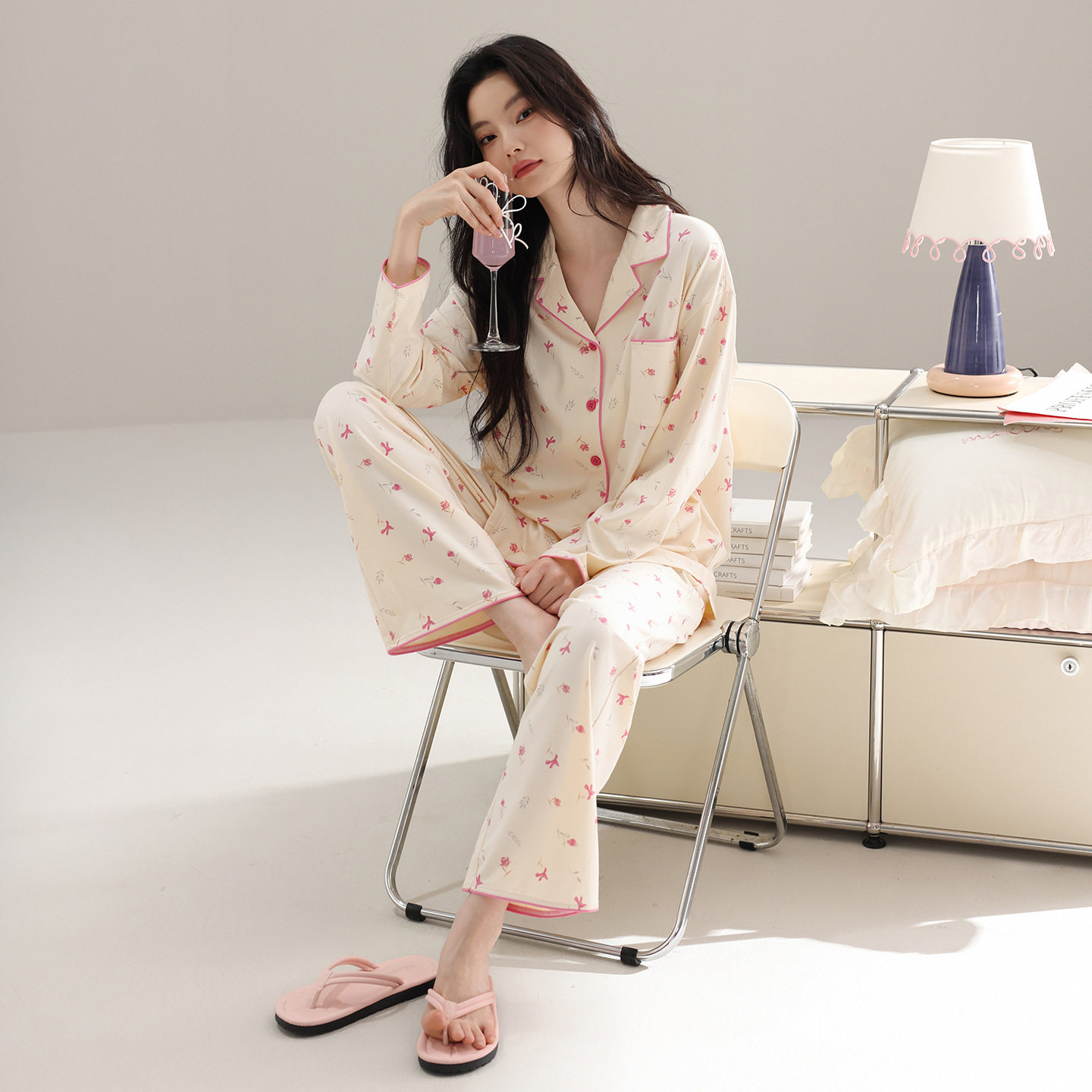 纯棉女士套装（10A抗菌）简约