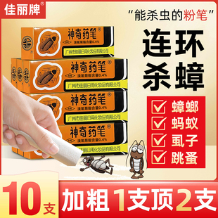 广州佳丽牌神奇药笔杀灭虱子蟑螂蚂蚁跳蚤臭虫家用厨房3支粉笔药