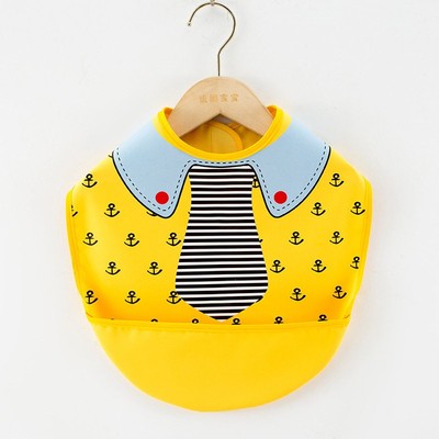 春夏防水无袖宝宝吃饭罩衣围兜