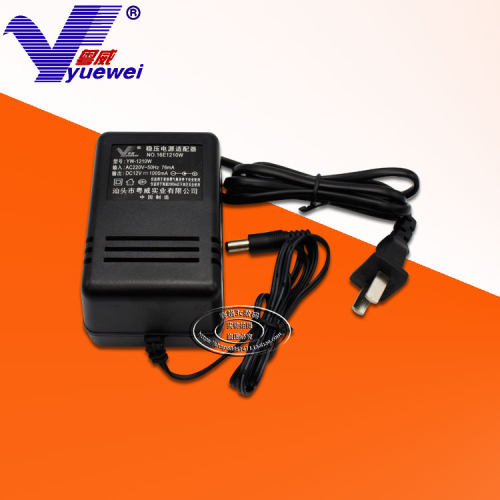粤威电源线性线圈稳压直流12V1000MA监控电源转换器DC12V1A变压器